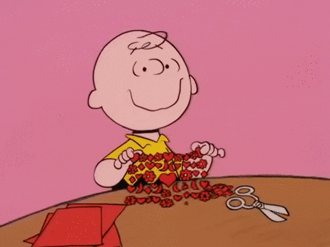 Charlie Brown Valentine's Day Gif