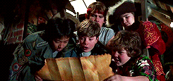 GIF of treasure map scene from The Goonies 