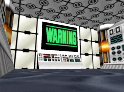 warning 90s vintage video games 1990s