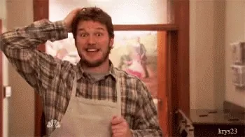 Actor saying Oops looking embarassed