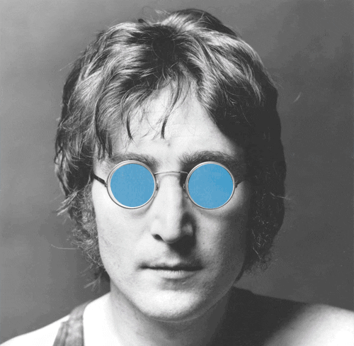 john lennon y sus lentes circulares