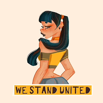 Feminism Empowerment GIF by SudiBear Art+Design - Find & Share on GIPHY