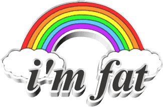 Fat Girl Rainbow Sticker By AnimatedText For IOS Android Fat Girl Rainbow Sticker By AnimatedText For IOS Android