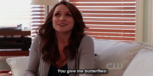 Image result for you give me butterflies gif