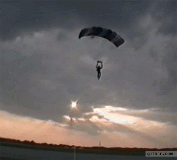 parachute unicycle
