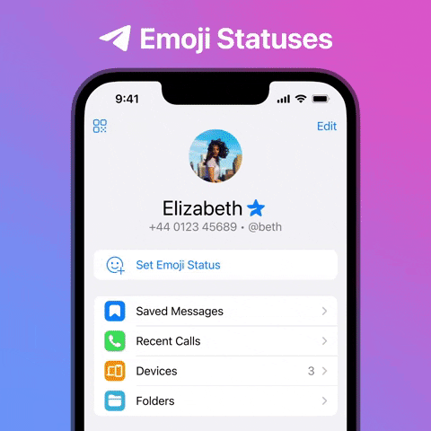 Telegram Emoji Statuses