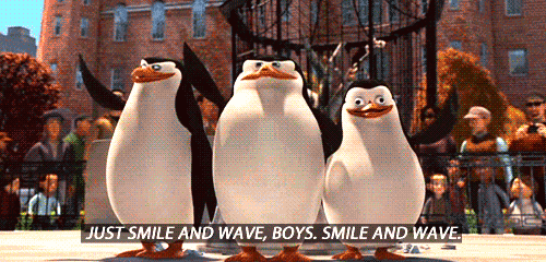 Penguins Smiling & Waving