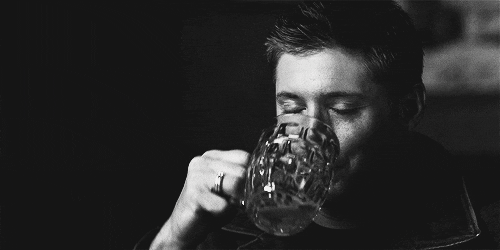 Image result for drink dean winchester gif