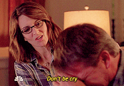 Gif of a woman saying "Don't be cry" -- first year as a teacher