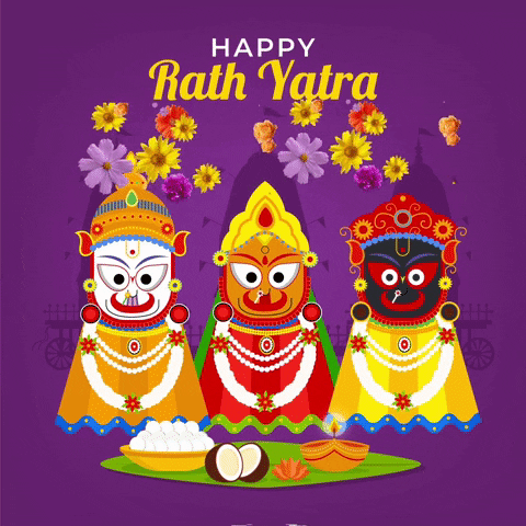 Jagannath Rathyatra GIF by techshida - Find & Share on GIPHY