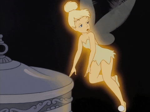 A flying Tinker Bell