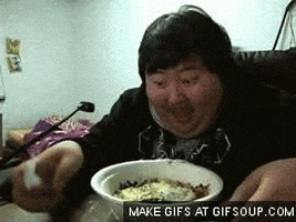 Image result for fat dude eating gifs