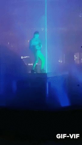 Amazing Laser Show in funny gifs