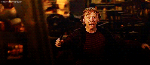 Image result for ron harry potter running gif