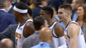 Denver Nuggets Hug GIF by NBA - Find & Share on GIPHY
