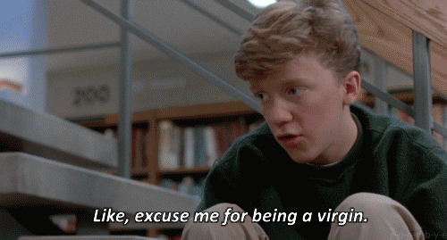 Virgin Anthony Michael Hall GIF - Find & Share on GIPHY