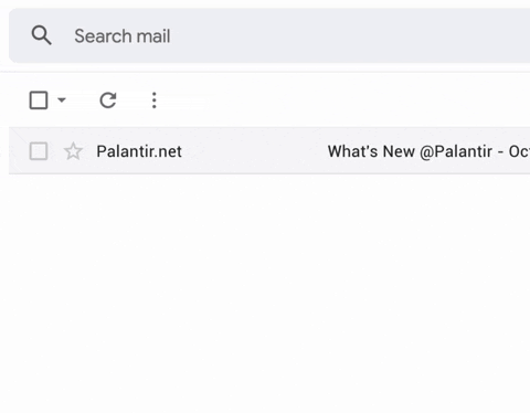 Search mail palantir