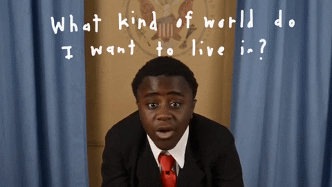 Kid President, "What kind of world do you want to live in?"