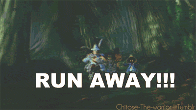 run away animated GIF 