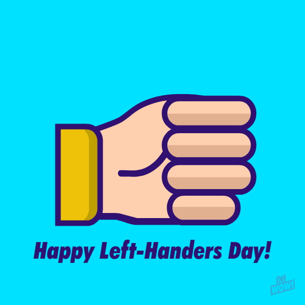Image result for Left Handers Day gif