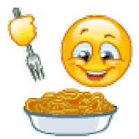 Image result for pasta smiley gif