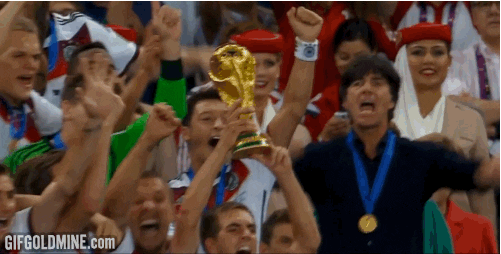 Image result for lifting the world cup gif