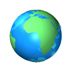 Spinning earth gif a animated