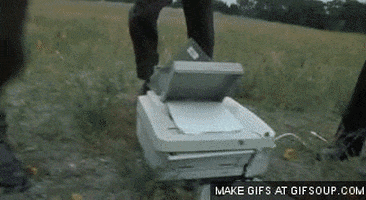 Smash Office Space GIF - Find & Share on GIPHY