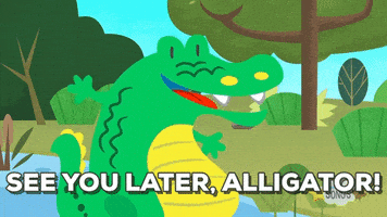 Alligator Goodbye GIF by Super Simple - Find & Share on GIPHY