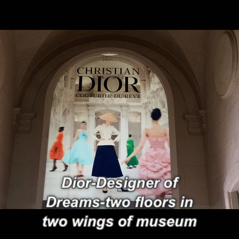 Images from the Christian Dior, Designer of Dreams (Couturier du Rêve) exhibition MAD Musée des Arts décoratifs