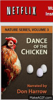 dance watch chicken easter hunt