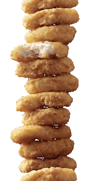 A tower of nuggets.