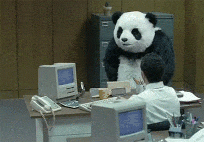 A panda in progress