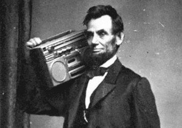 Abe Lincoln Radio GIF