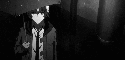 Black And White Anime Gif GIF - Find & Share on GIPHY