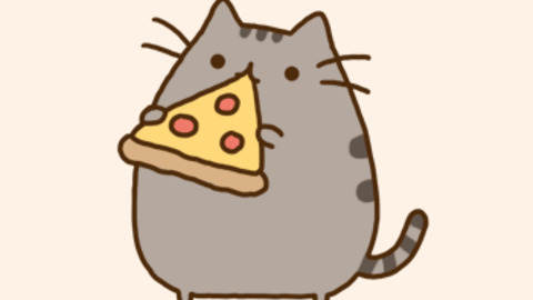 Pusheen The Cat Eating Pizza GIFs - Find & Share on GIPHY