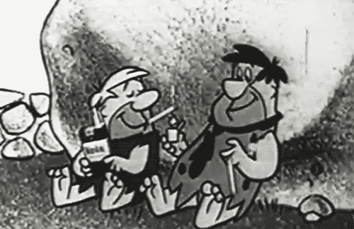 The Flintstones used to smoke