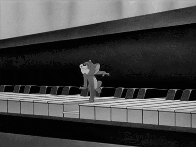 cute cartoons & comics piano mouse tom and jerry