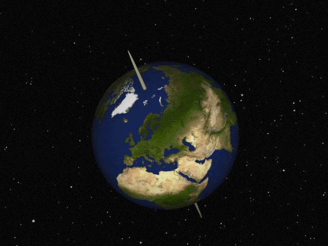 earth spinning gif animation