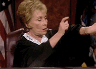 Image result for judge judy watch gif
