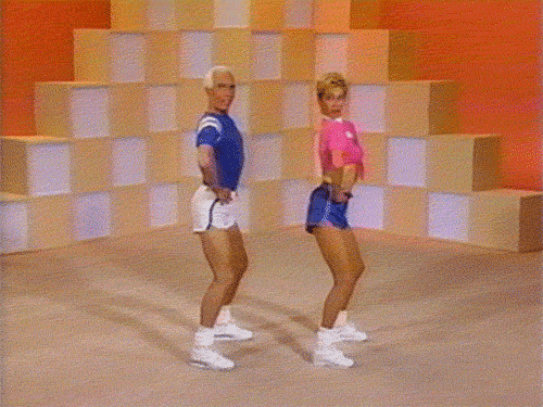 80s dancing vintage retro exercise