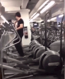 gym gym fail elliptical dancing fail