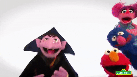 Elmo Count GIF di Sesame Street