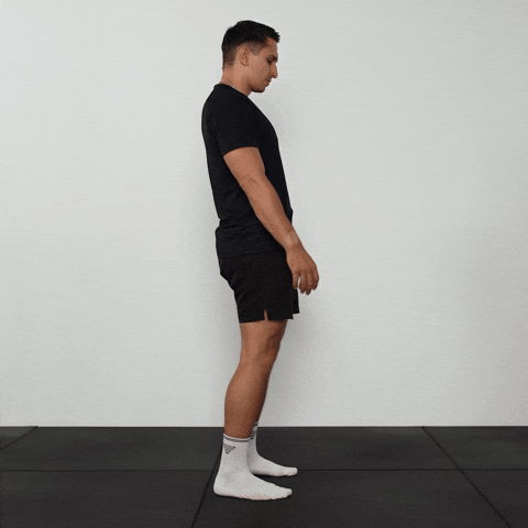Sissy squat demonstration