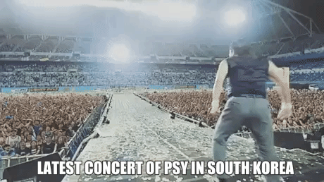 Latest Concert Of Psy In SK in funny gifs