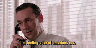 "I'm feeling a lot of emotions too."
