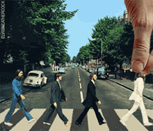 The Beatles Abbey Road crossing gifs animated