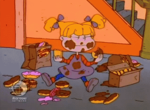 eating hungry donuts rugrats donut