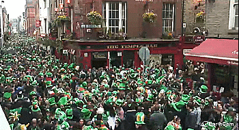 St. Patrick's Day near the Temple Bar