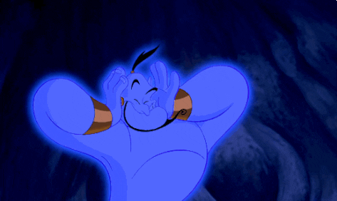 Image result for aladdin genie gif